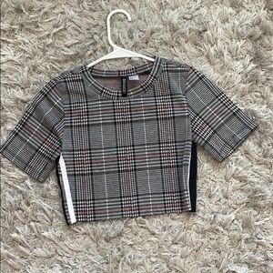 Plaid crop top